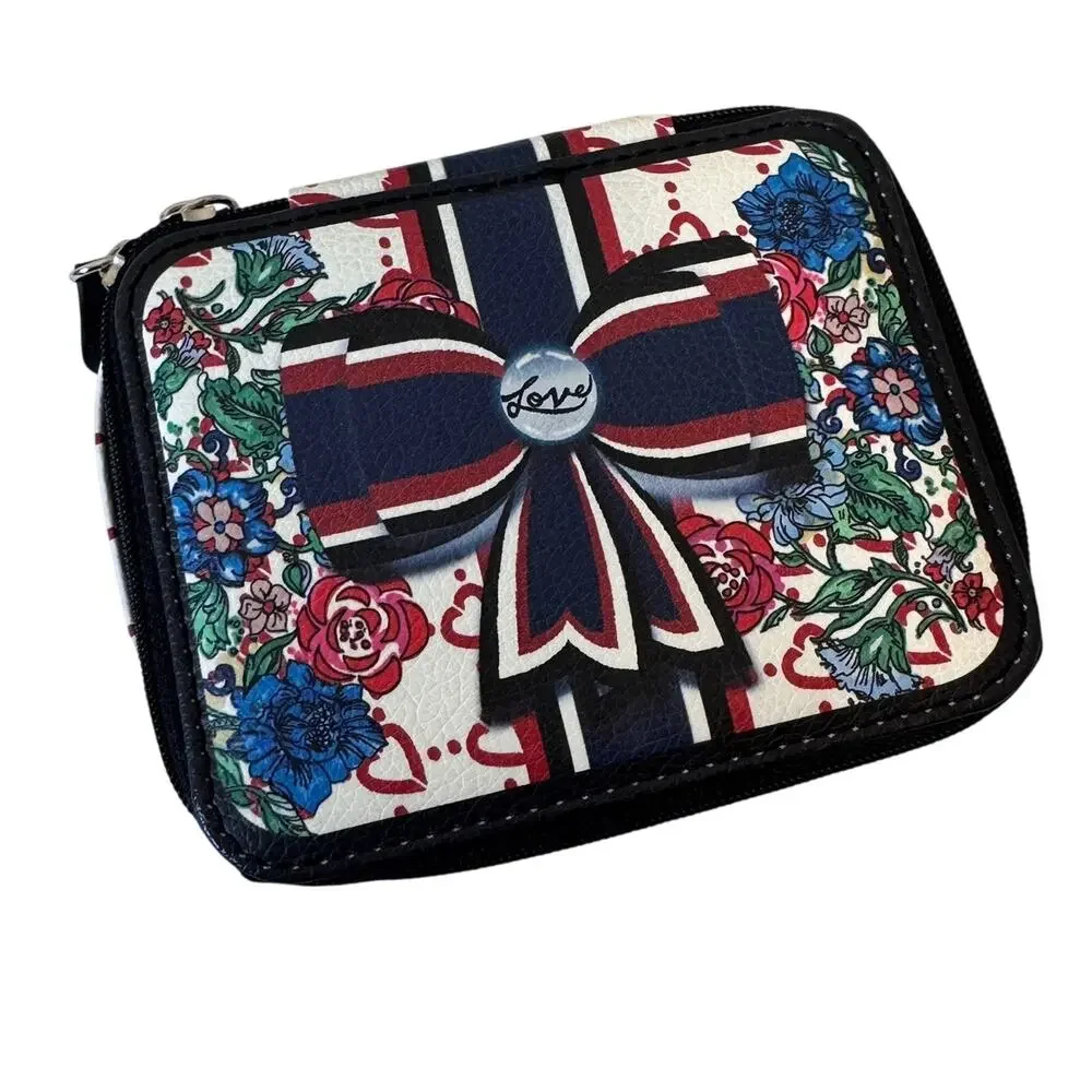 Brighton BE YOUR KIND OF BEAUTIFUL! Soft Case Travel Zipper Jewelry Box Heart